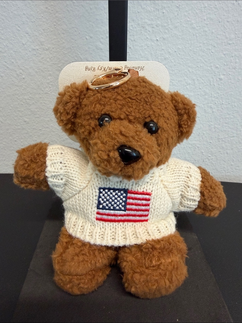 Natasha | Whimsical Teddy Bear Sweater w/ American Flag Bag Charm🇺🇸 🧸 - Picture 7 of 7